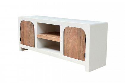 Holvik von SIT Möbel - Lowboard Kalkweiß/ Akazienholz