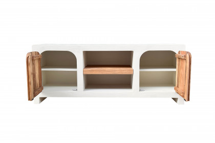 Holvik von SIT Möbel - Lowboard Kalkweiß/ Akazienholz