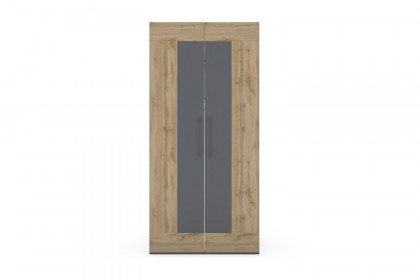 cadre.plus von Röhr-Bush - Schrank schmal ca. 100 cm breit anthrazit - Eiche