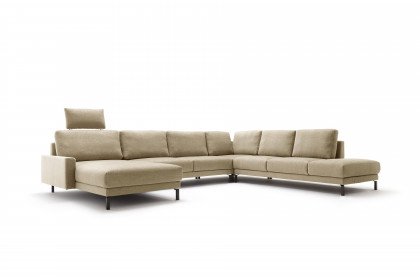 CR.450 von creation by Rolf Benz - Wohnlandschaft rechts beige