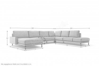 CR.450 von creation by Rolf Benz - Wohnlandschaft rechts beige