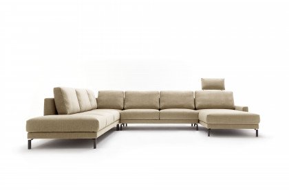 CR.450 von creation by Rolf Benz - Wohnlandschaft links beige