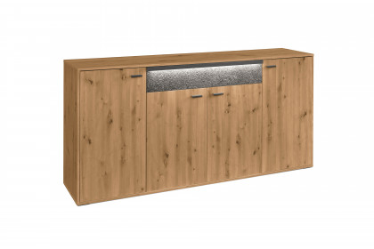 Deltona von set one by Musterring - Sideboard Eiche mit Sandstein