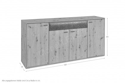 Deltona von set one by Musterring - Sideboard Eiche mit Sandstein