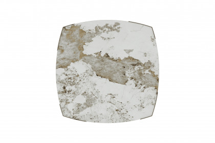 Carnac von Akante - Couchtisch Keramiktischplatte Marmoroptik Calcatta glänzend