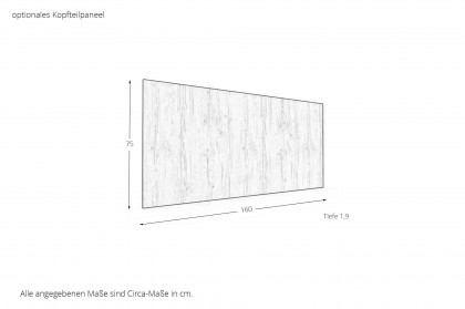 cadre.plus von Röhr-Bush - Liegenbett weiß - Eiche Votan