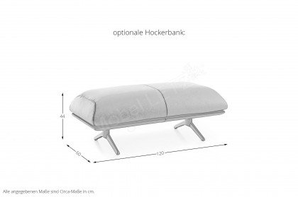 KOINOR Fieno - Eckcouch rechts creme