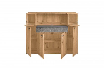 Deltona von set one by Musterring - Highboard in Eiche mit Zierelement