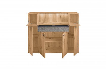 Deltona von set one by Musterring - Highboard in Eiche mit Zierelement