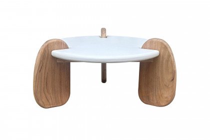 Holvik von SIT Möbel - Couchtisch mit Kalkputz/ Akazienholz