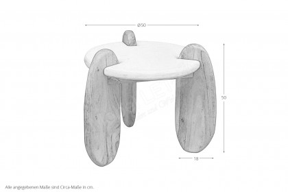 Holvik von SIT Möbel - Couchtisch mit weißen Tischplatten