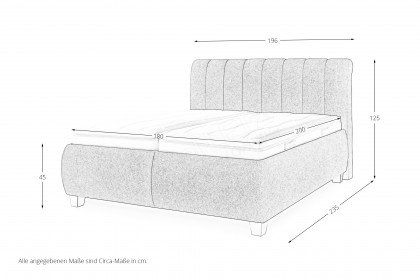 Messina von Oschmann - Polsterbett KT 0276 moos