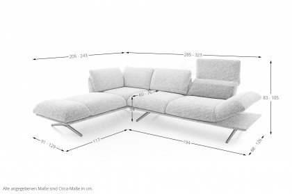 KOINOR Fieno - Eckcouch links creme