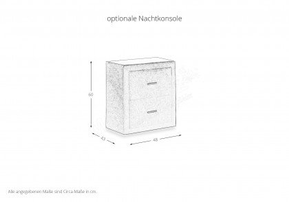 Messina von Oschmann - Polsterbett KT 0276 stone