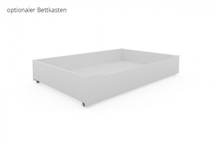 cadre.plus von Röhr-Bush - Bettsofa ausziehbar bis 180x200 cm weiß - Eiche