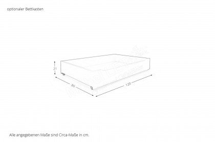 cadre.plus von Röhr-Bush - Bettsofa ausziehbar bis 180x200 cm weiß - Eiche