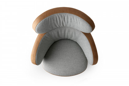 Bibo von Pode - Drehsessel light-grey-cinnamon