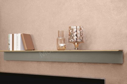 Vinci von LEONARDO Living - Wohnwand Eichenfurnier und Lack grau