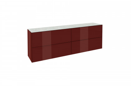 Colors von Mäusbacher - Lowboard 022-WP bordeauxrot mit Wendekeramikplatte