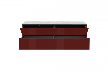 Colors von Mäusbacher - Lowboard 022-WP bordeauxrot mit Wendekeramikplatte