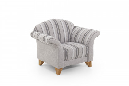 S440 Davos von Ponsel - Polstersessel beige-gestreift