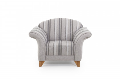 S440 Davos von Ponsel - Polstersessel beige-gestreift