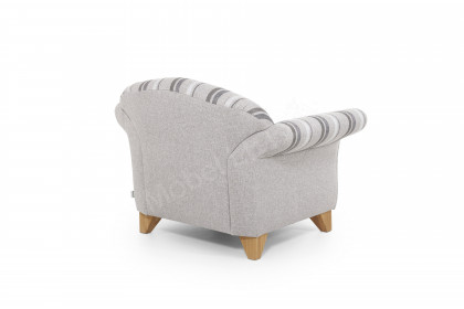 S440 Davos von Ponsel - Polstersessel beige-gestreift