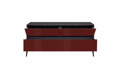 Colors von Mäusbacher - Lowboard 022-WP bordeauxrot mit Metallfüßen