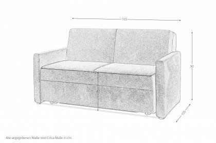 Ohio von Nehl - Schlafsofa aubergine