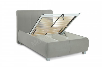 Messina von Oschmann - Polsterbett KT 0276 silver