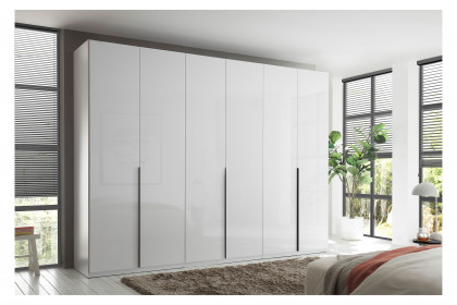 Camoleo von SchlafKONTOR - Kleiderschrank ALL IN 6-türig weiß Hochglanz
