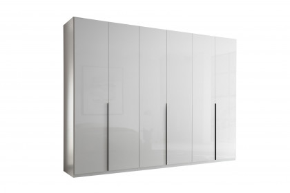 Camoleo von SchlafKONTOR - Kleiderschrank ALL IN 6-türig weiß Hochglanz