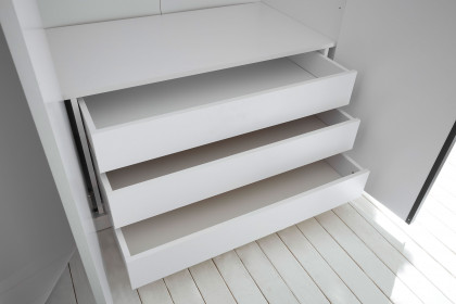 Camoleo von SchlafKONTOR - Kleiderschrank ALL IN 6-türig weiß Hochglanz