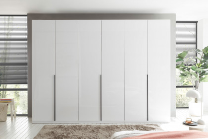 Camoleo von SchlafKONTOR - Kleiderschrank ALL IN 6-türig weiß Hochglanz