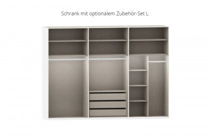 Arola von Schöner Wohnen - Kleiderschrank 300 mit Knopfgriffen