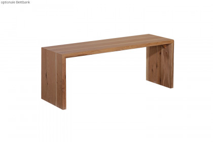 Pilatus von Sprenger Möbel - Holzbett mit Waldkante Sumpfeiche geölt