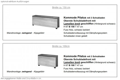 Pilatus von Sprenger Möbel - Holzbett mit Waldkante Sumpfeiche geölt