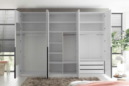 Camoleo von SchlafKONTOR - Kleiderschrank kaschmir mit Komplett-Ausstattung