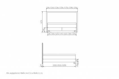 Comfort von Hasena - Boxspringbett Fiona ginger