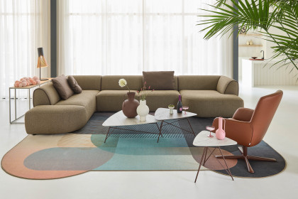 Rozan von bert plantagie - Polstersofa links brown