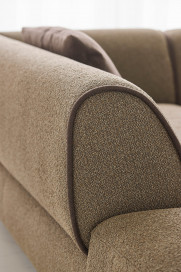 Rozan von bert plantagie - Polstersofa links brown