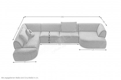 Rozan von bert plantagie - Polstersofa links brown