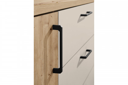 Genomi von SchlafKONTOR - Kombikommode Eiche Artisan - kaschmir