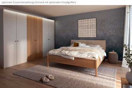 Arola von Schöner Wohnen - Schrank und Bett champagner - Eiche
