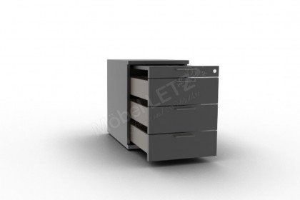 Kara-System von Musterring - Büromöbelkombi in Schiefergrau & Eiche sand