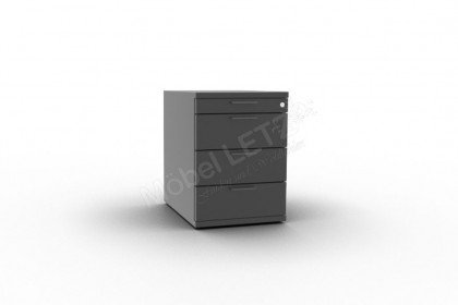 Kara-System von Musterring - Büromöbelkombi in Schiefergrau & Eiche sand