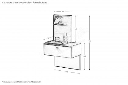 Arola von Schöner Wohnen - Schlafzimmer-Set 4-teilig champagner - Eiche