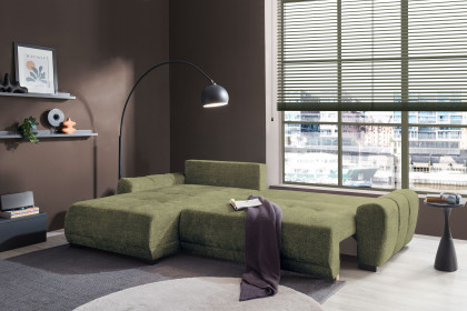 Bellingen von ED-Lifestyle - Ecksofa links winter moss