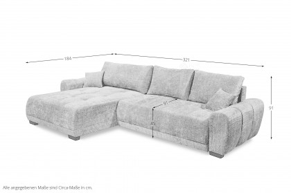 Bellingen von ED-Lifestyle - Ecksofa links winter moss