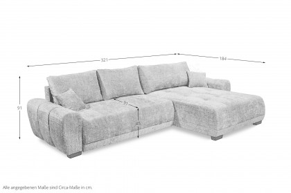 Bellingen von ED-Lifestyle - Ecksofa rechts winter moss